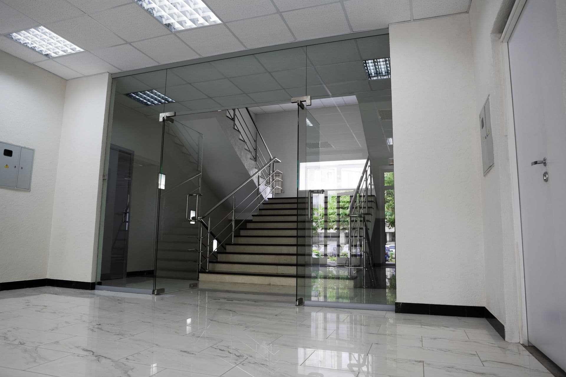 Glass Business Entrance Colorado Springs