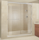 One-sided semi-frameless shower