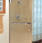 Shower doors without frames
